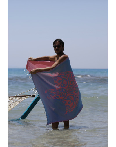 Fouta de plage jacquard...